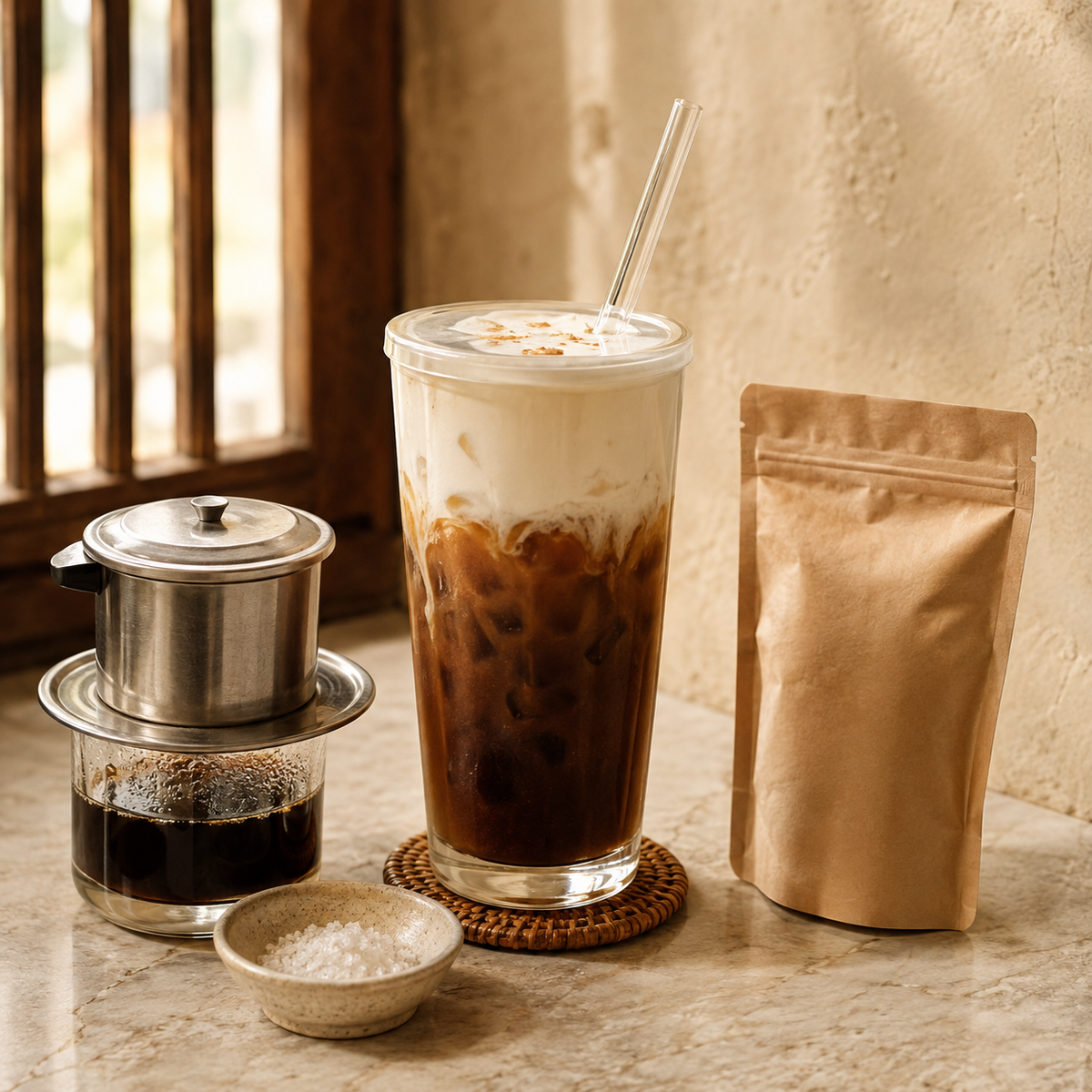 Cà Phê Muối Vietnamese salt coffee kit